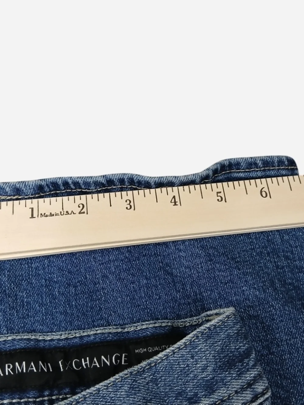 Armani Exchange Mens Jeans 34 J13 Slim Fit Medium Wash Blue Denim Stretch